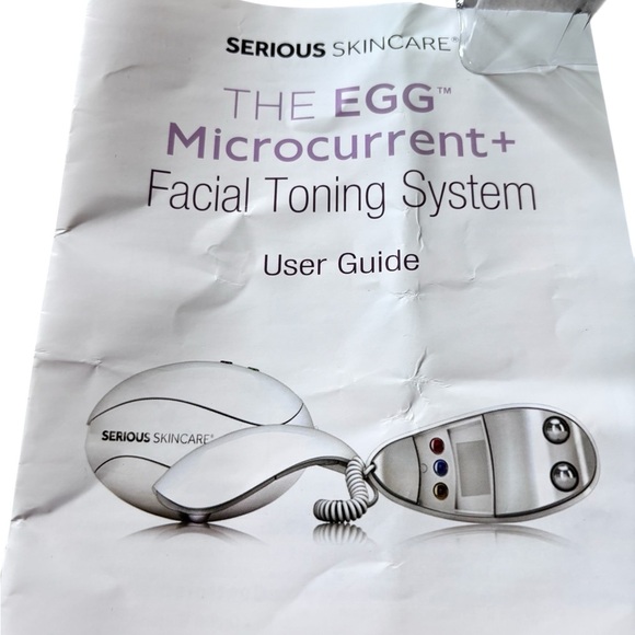 Serious Skincare The Egg Microcurrent Facial Toning System Firms Face Neck New - Picture 5 of 5